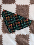 Tartan Tidings Over Collar Bandana