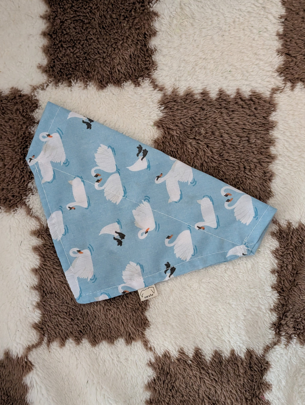 Whispering Swans Over Collar Bandana