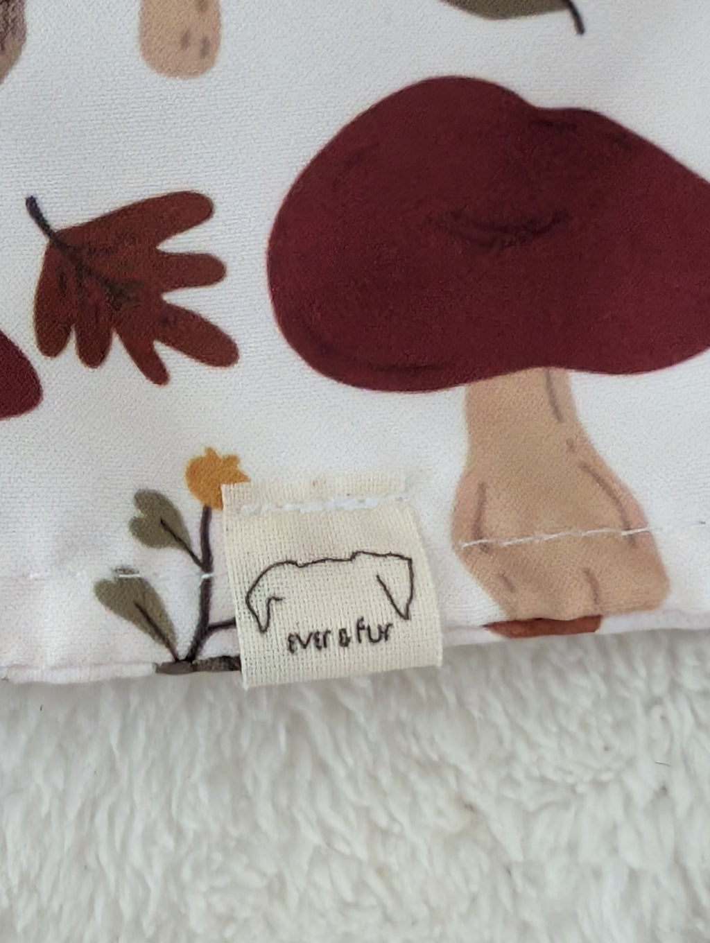 Mushroom Meadow Over Collar Bandana