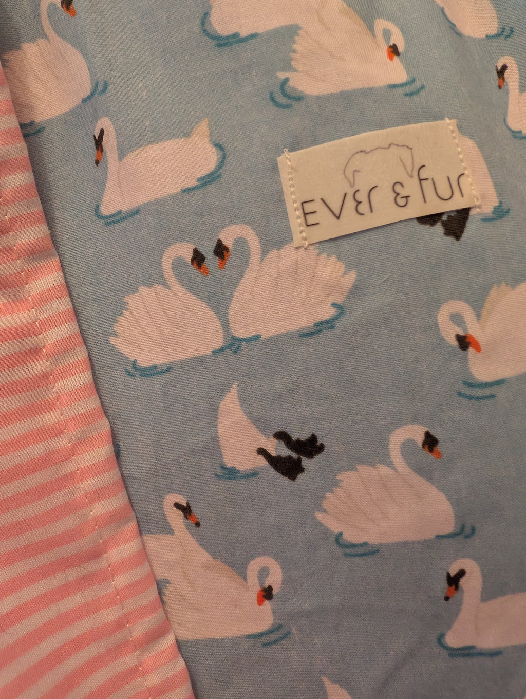 Whispering Swans Large Tote Bag