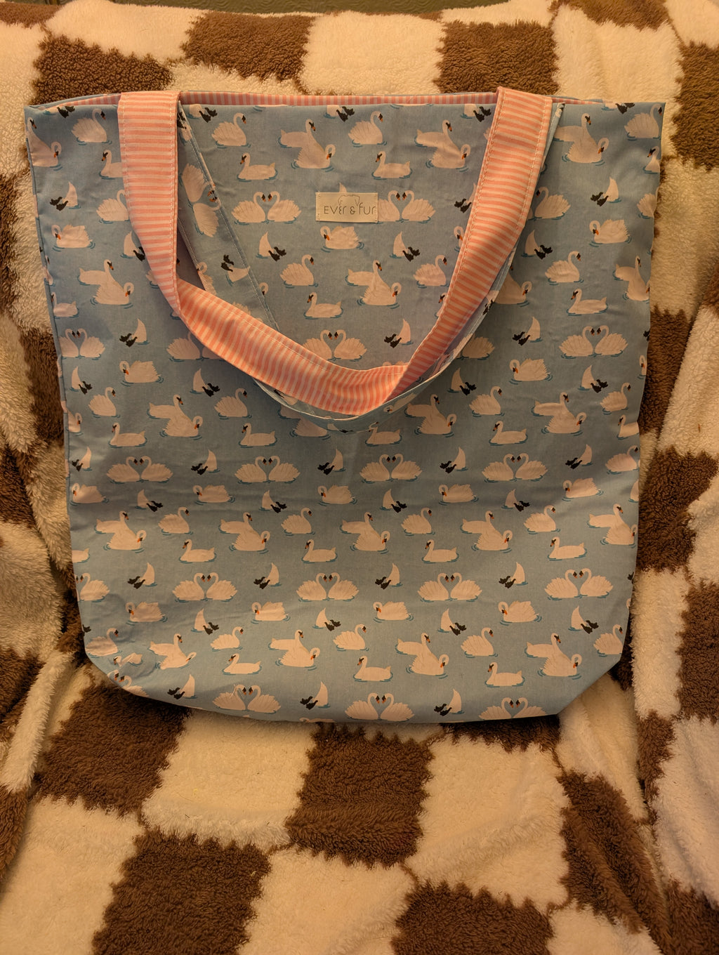 Whispering Swans Small Tote Bag