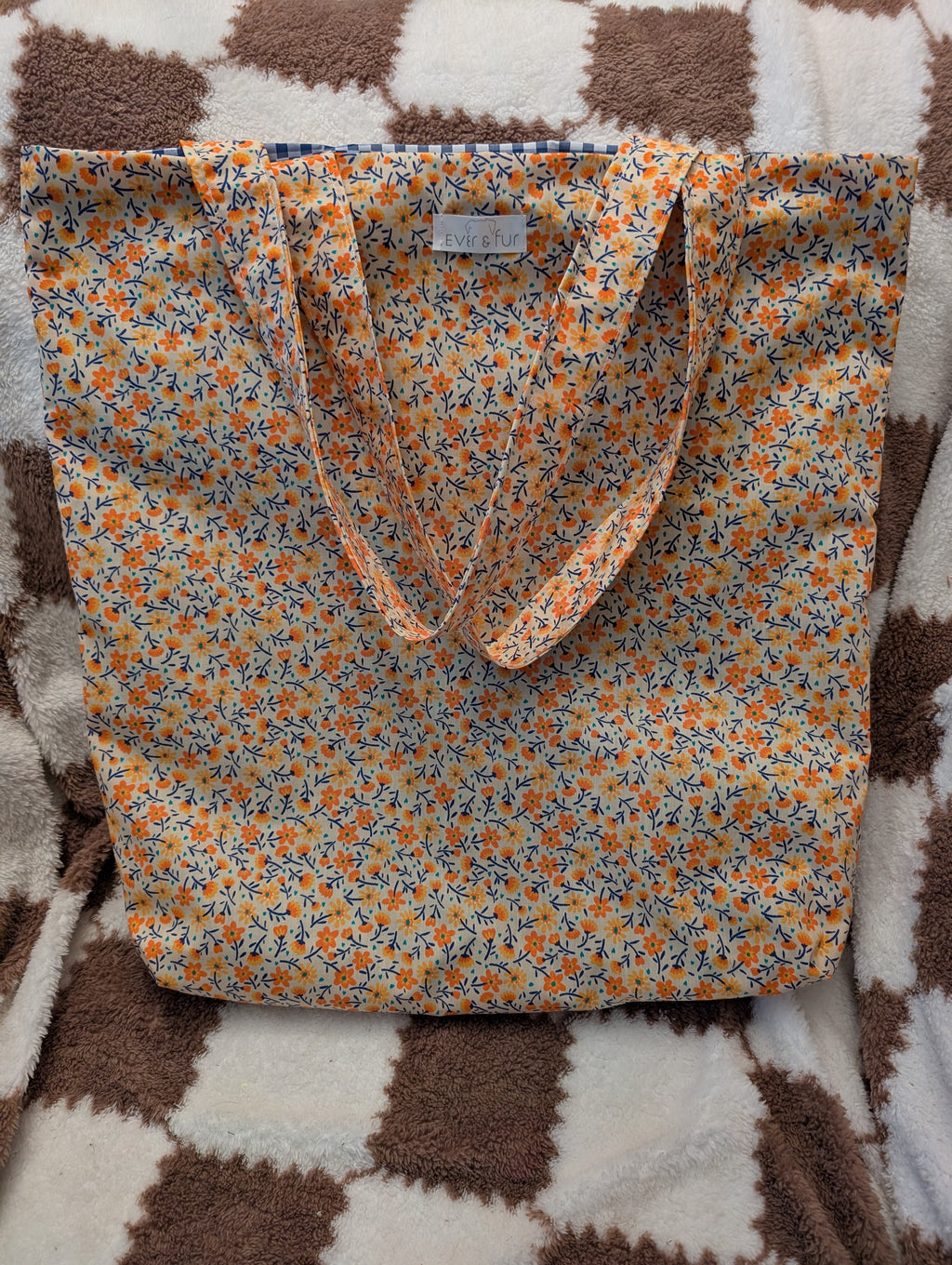 Citrus Garden Large Tote Bag