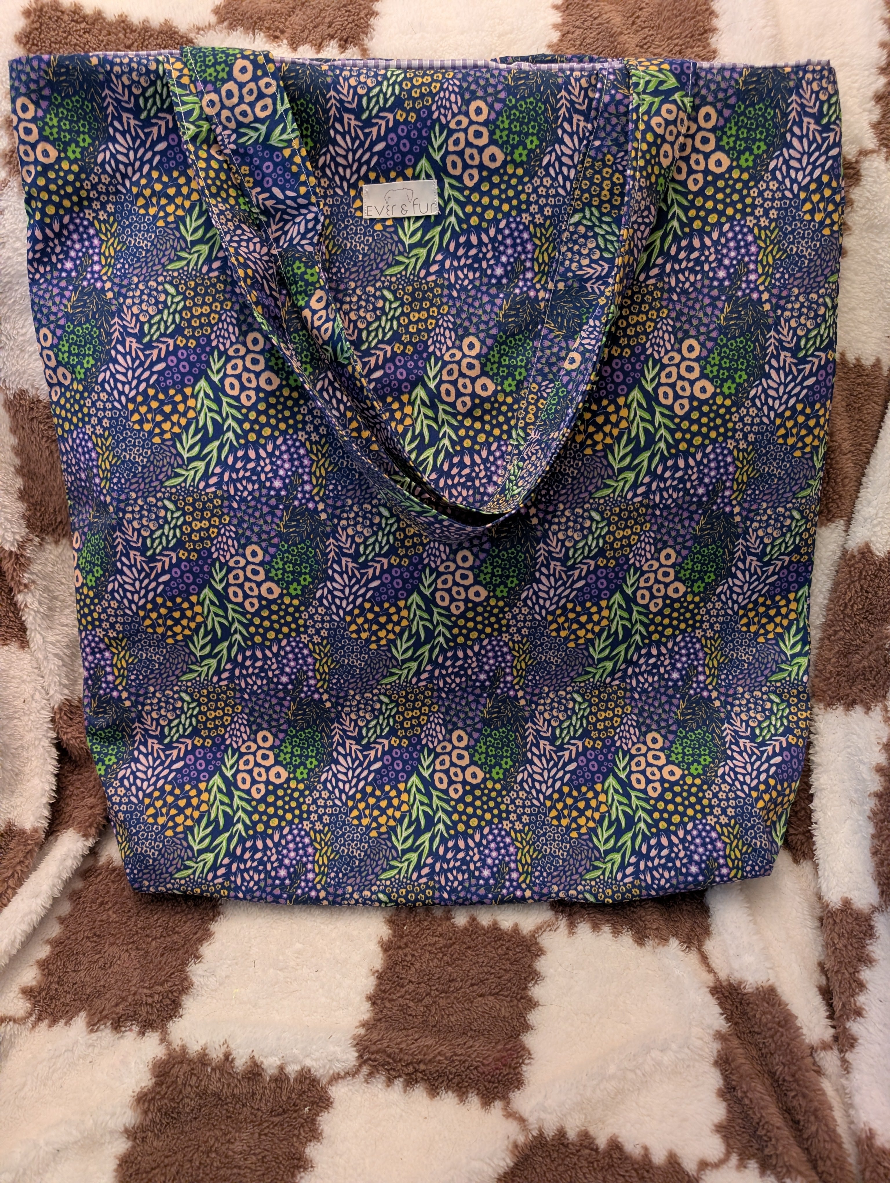 Violet Skies Large Tote Bag